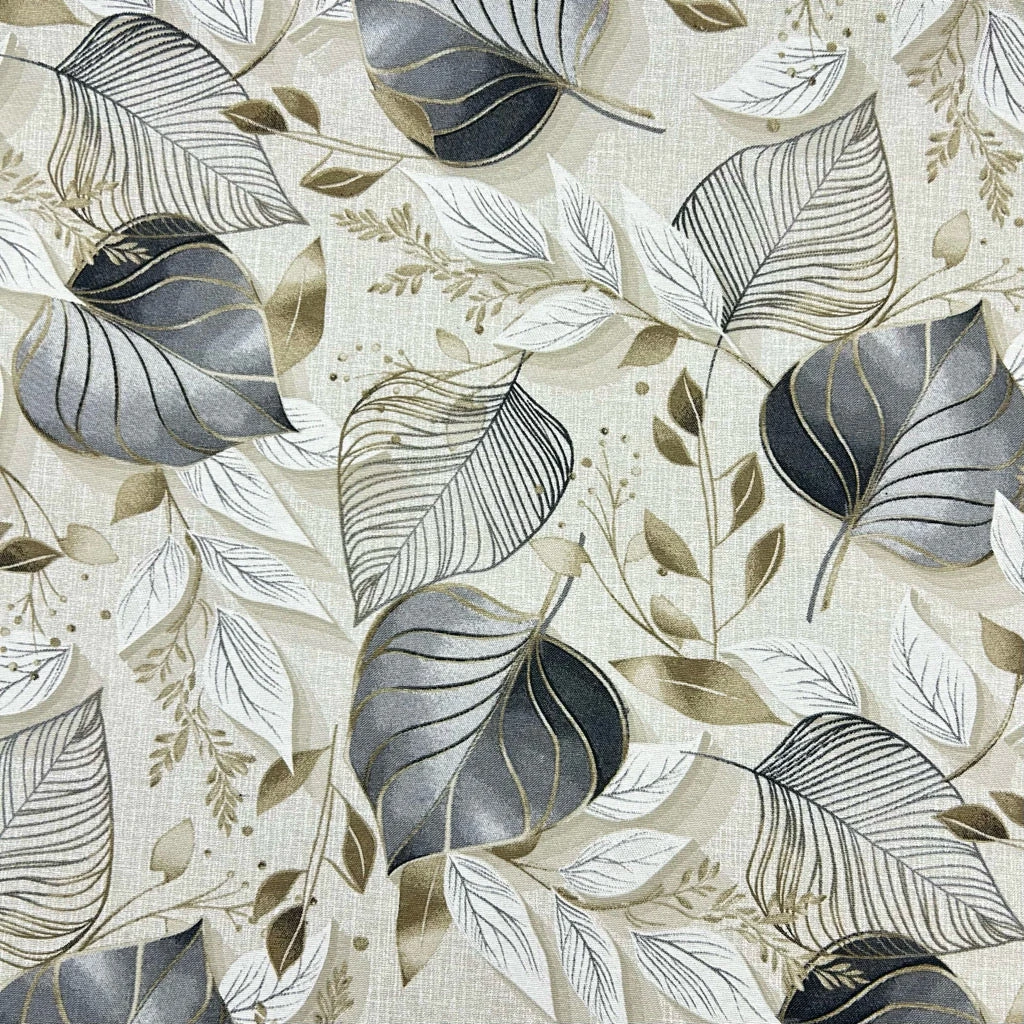 Elegant Leaf Print Water Resistant Fabric 3 Elegant Leaf Print Water Resistant Fabric - Image 3
