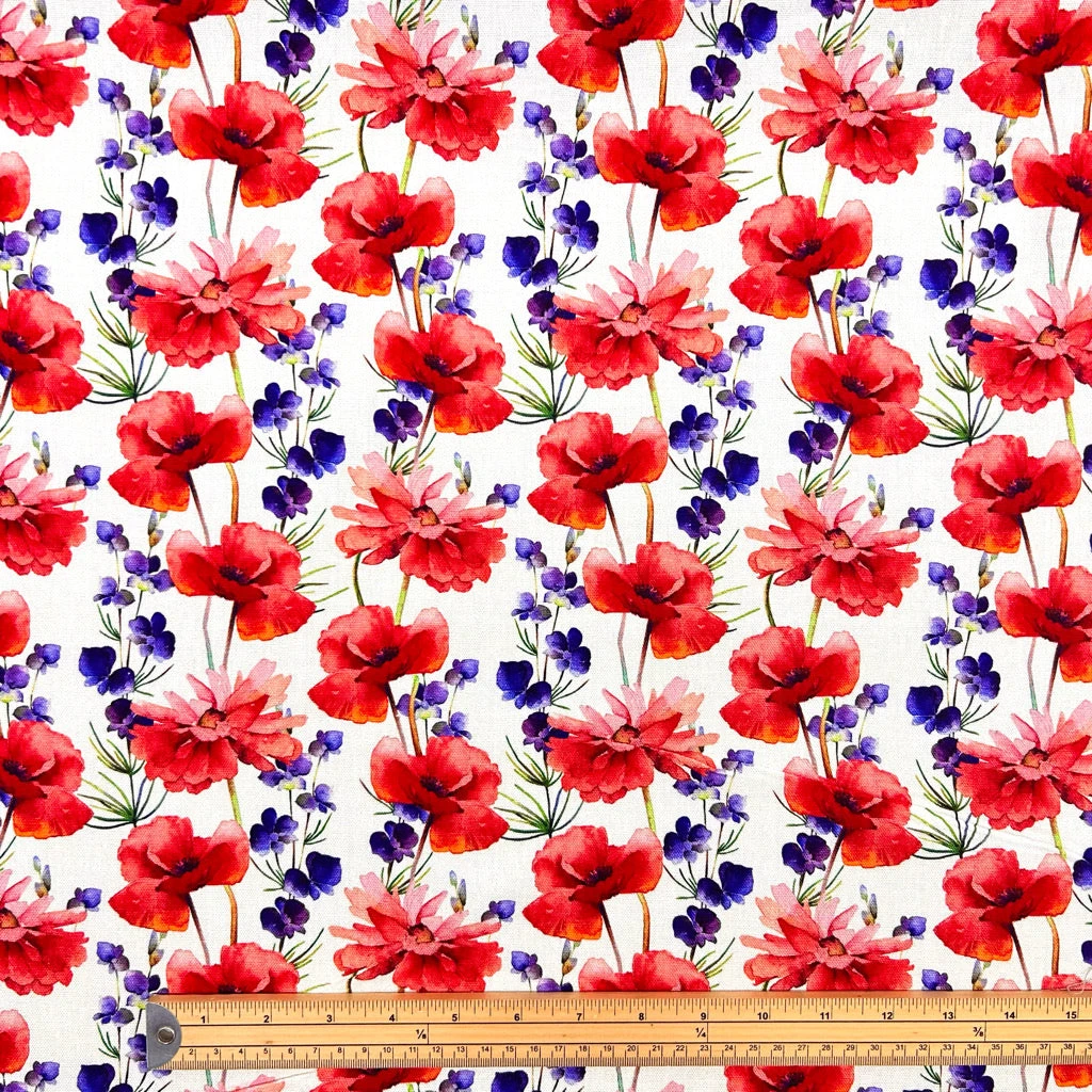 Floral Fiesta Linen Viscose Fabric 2 Floral Fiesta Linen Viscose Fabric - Image 2