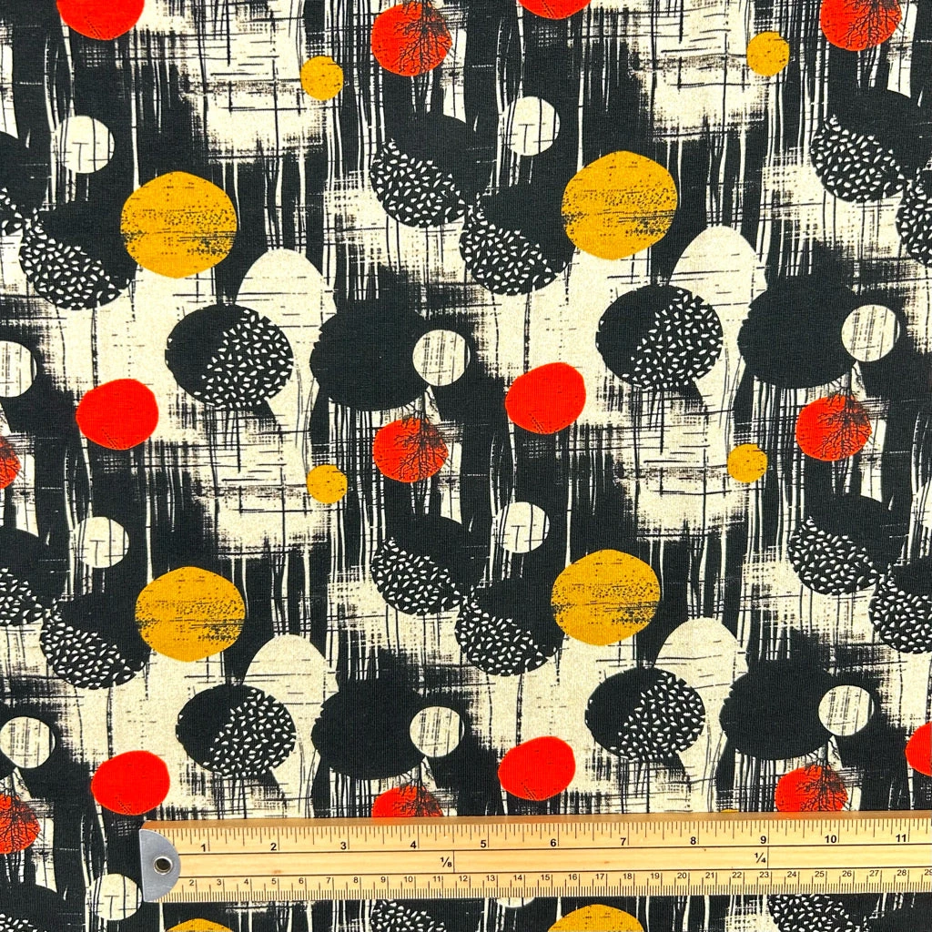 Retro Rounds French Terry Fabric 2 Retro Rounds French Terry Fabric - Image 2