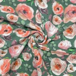 Bloomed Roses Cotton Jersey Fabric -Ernst Fabric Store 94529A7D 4924 4DE2 AD0E 4CBE5393158A