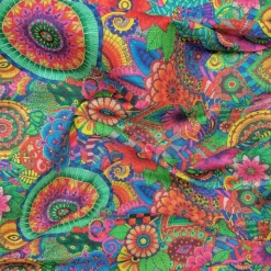 Colourful Whirl Faux Silk Fabric -Ernst Fabric Store 968F4C7E D8FB 4BB5 B8F2 AAA8678AD3F0