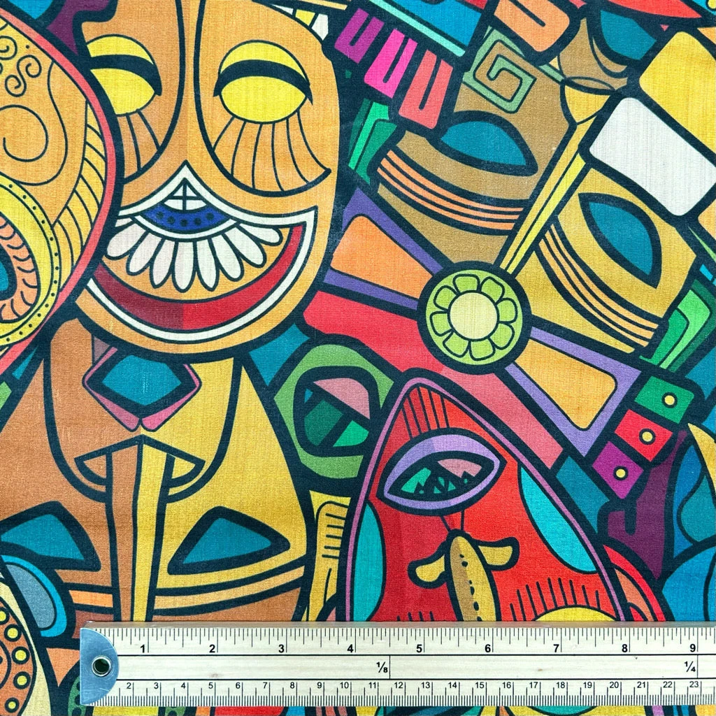 Cultural Canvas Faux Silk Fabric 2 Cultural Canvas Faux Silk Fabric - Image 2