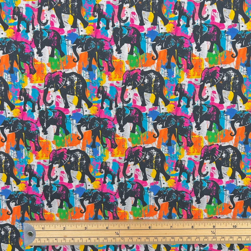 Jumbo Jungle Rose & Hubble Cotton Poplin Fabric 2 Jumbo Jungle Rose & Hubble Cotton Poplin Fabric - Image 2