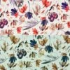 Watercolour Floral Linen Viscose Fabric
