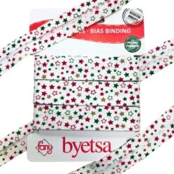 Mini Stars Cotton Bias Binding Tape - 5 Metres -Ernst Fabric Store 99