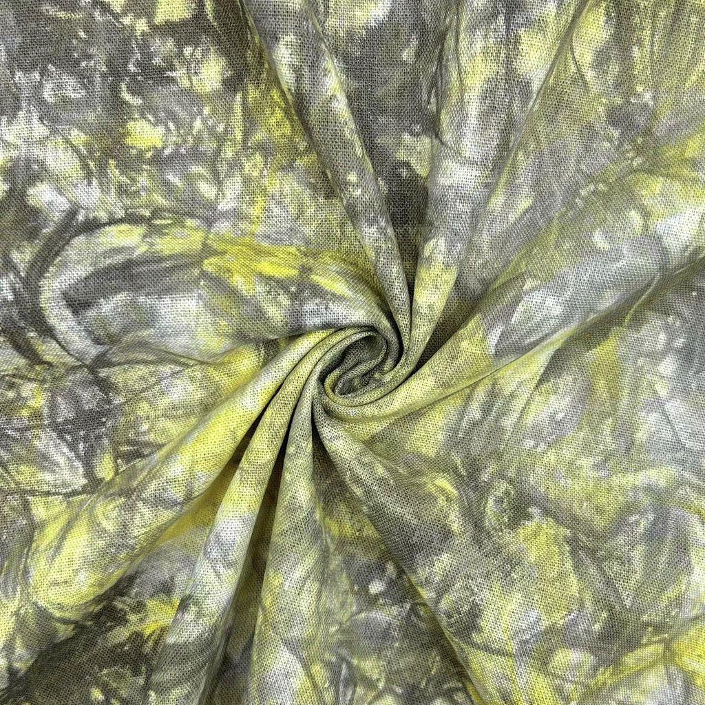Ink Wave Tie-Dye Linen Mix Fabric 6 Ink Wave Tie-Dye Linen Mix Fabric - Image 6