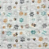 Mix Paw Prints Water Resistant Fabric