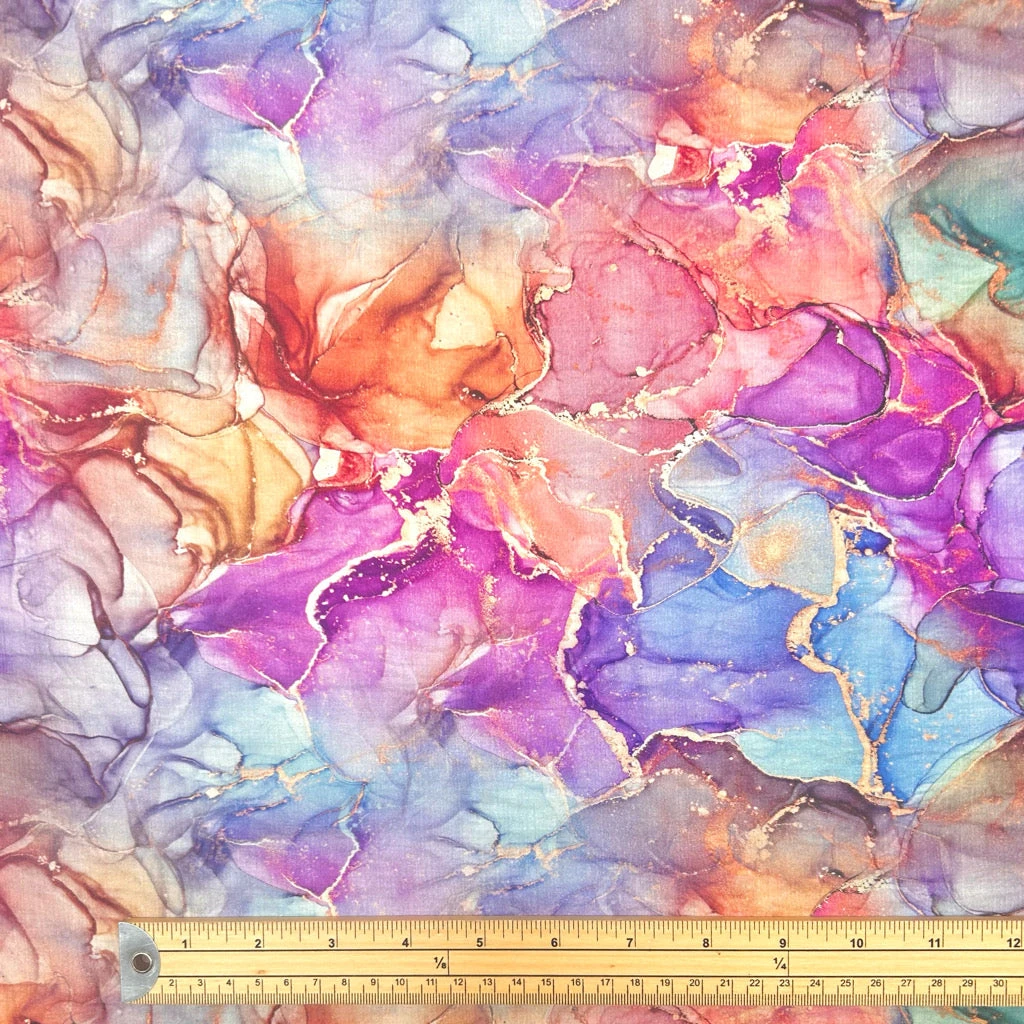 Golden Marble Bamboo Silkette Fabric 2 Golden Marble Bamboo Silkette Fabric - Image 2