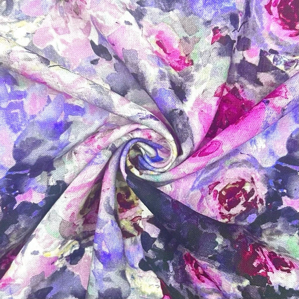 Pastel Petals Linen Blend Fabric 3 Pastel Petals Linen Blend Fabric - Image 3