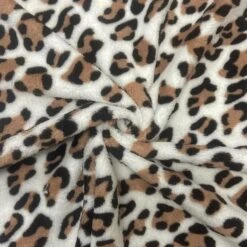 Brown Leopard Super Soft Fleece Fabric