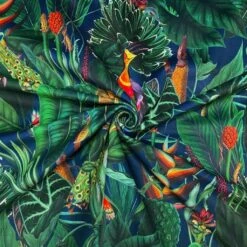 Parrots And Toucans Digital Velvet Fabric -Ernst Fabric Store A65DCFA3 E051 49BC 9FFD CB194A510731