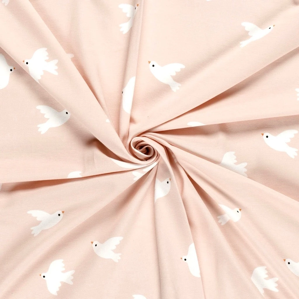 Soft Wings Cotton Jersey Fabric 3 Soft Wings Cotton Jersey Fabric - Image 3