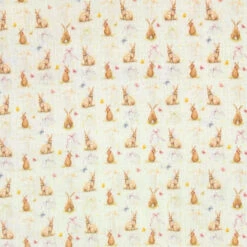 Elegant Bunny Double Gauze Fabric
