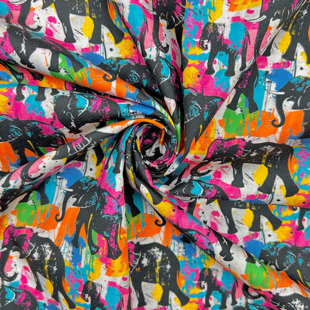 Jumbo Jungle Rose & Hubble Cotton Poplin Fabric 3 Jumbo Jungle Rose & Hubble Cotton Poplin Fabric - Image 3