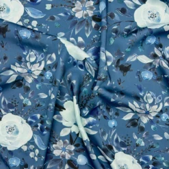 Coastal Floral Viscose Satin Fabric -Ernst Fabric Store AF235D10 46E6 4C11 86AF 9F835E4250C0