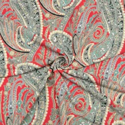 Mint Paisley On Red Jersey Fabric 5 Mint Paisley On Red Jersey Fabric -Ernst Fabric Store B14751B4 F538 458C 8132 1E1F97749FAF