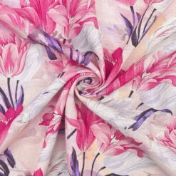 Soft Tulip Garden Linen Blend Fabric -Ernst Fabric Store B19524DC 1157 4CE5 B046 3078E9CC030E