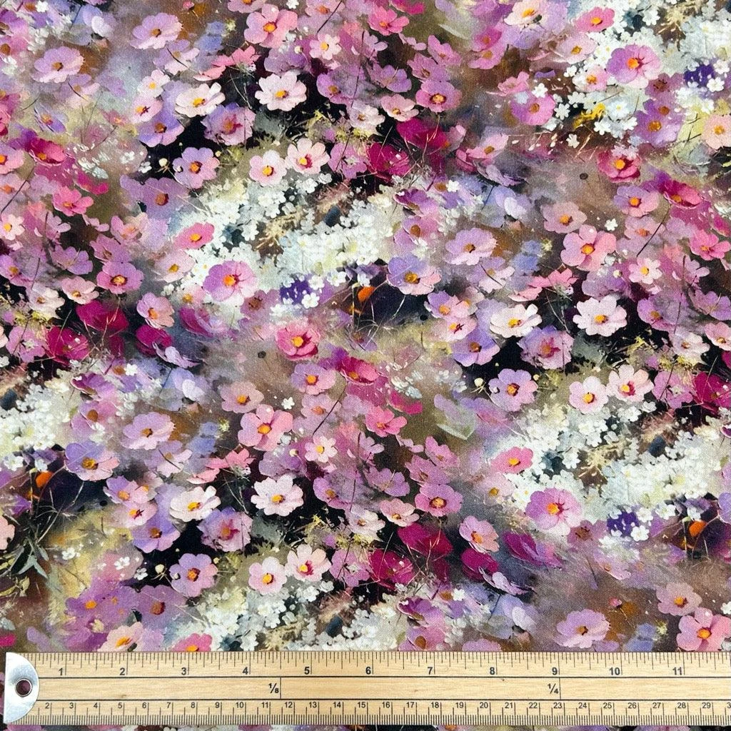 Elegant Gardens Viscose Twill Fabric 2 Elegant Gardens Viscose Twill Fabric - Image 2