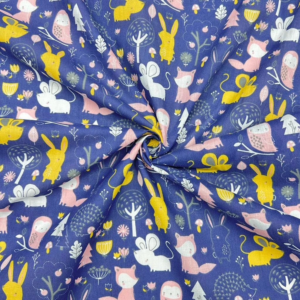 Woodland Cuties Polycotton Fabric 6 Woodland Cuties Polycotton Fabric - Image 6