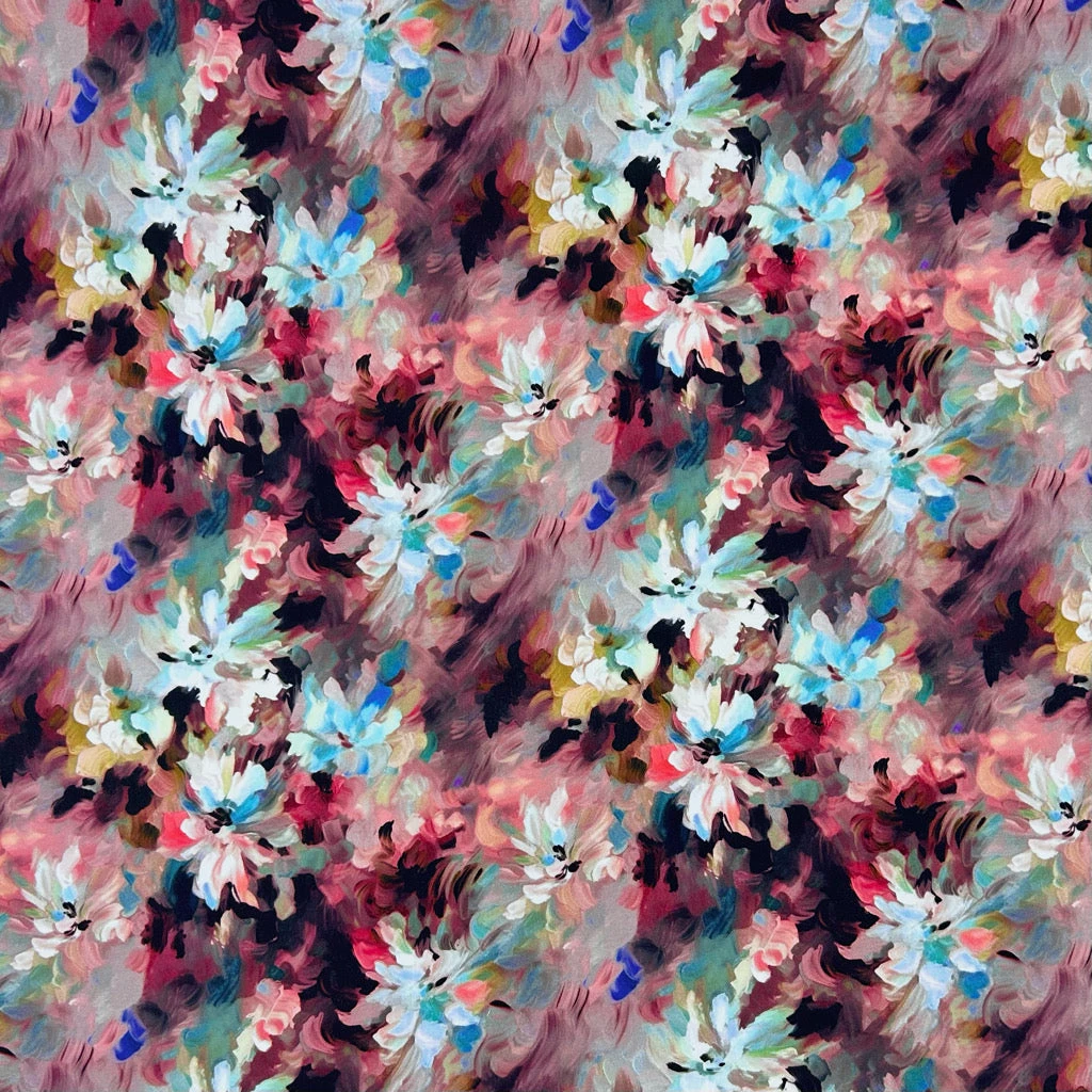 Floral Waves Viscose Poplin Fabric 5 Floral Waves Viscose Poplin Fabric - Image 5