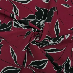 Black Floral Stretch Polyester Fabric -Ernst Fabric Store B5D24299 97B0 4C11 A7BB 45F84654490D