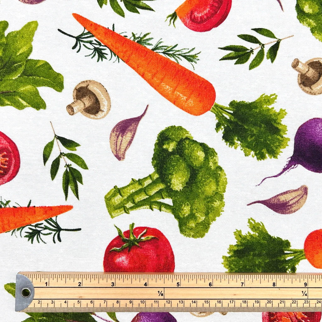 Vegetables Print Water Resistant Fabric 2 Vegetables Print Water Resistant Fabric - Image 2