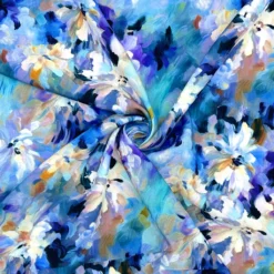 Floral Waves Viscose Poplin Fabric 15 Floral Waves Viscose Poplin Fabric -Ernst Fabric Store B81C23C3 40EC 4819 83E8 3A33A6AC8450