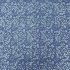All Over Paisley Chambray Denim Fabric