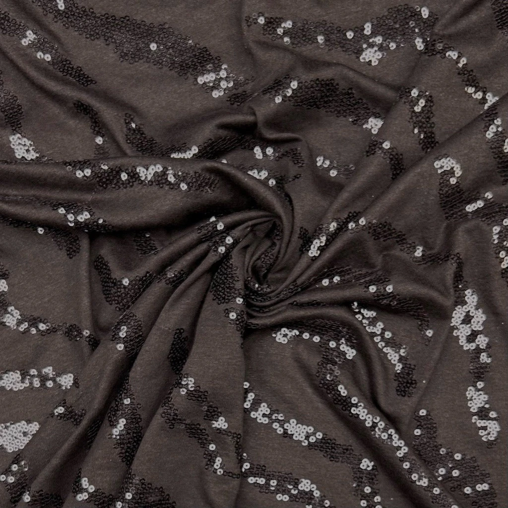 Sequin Wave Jersey Fabric 8 Sequin Wave Jersey Fabric - Image 8