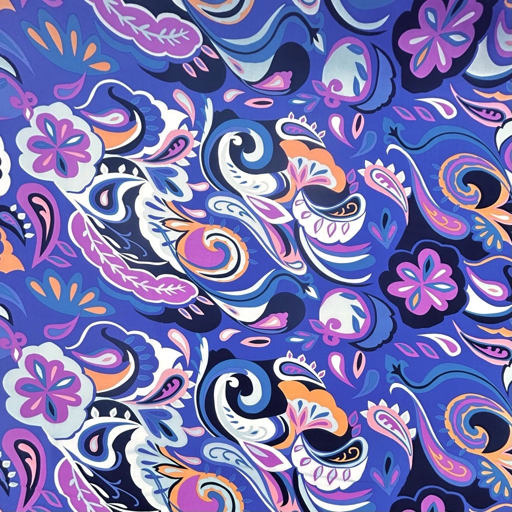Surreal Bloom Viscose Poplin Fabric 3 Surreal Bloom Viscose Poplin Fabric - Image 3