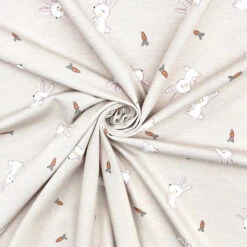 Bouncing Bunnies Bamboo Cotton Jersey Fabric -Ernst Fabric Store BCAC7009 5D3F 495D BCF8 5D832DE54828
