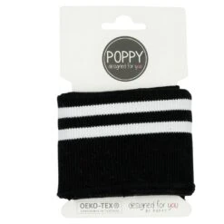 Striped Ribbed Cuffs - 135cm 13 Striped Ribbed Cuffs - 135cm -Ernst Fabric Store Black 18e941fa 34a5 4b15 b184 bd1c89ad423d