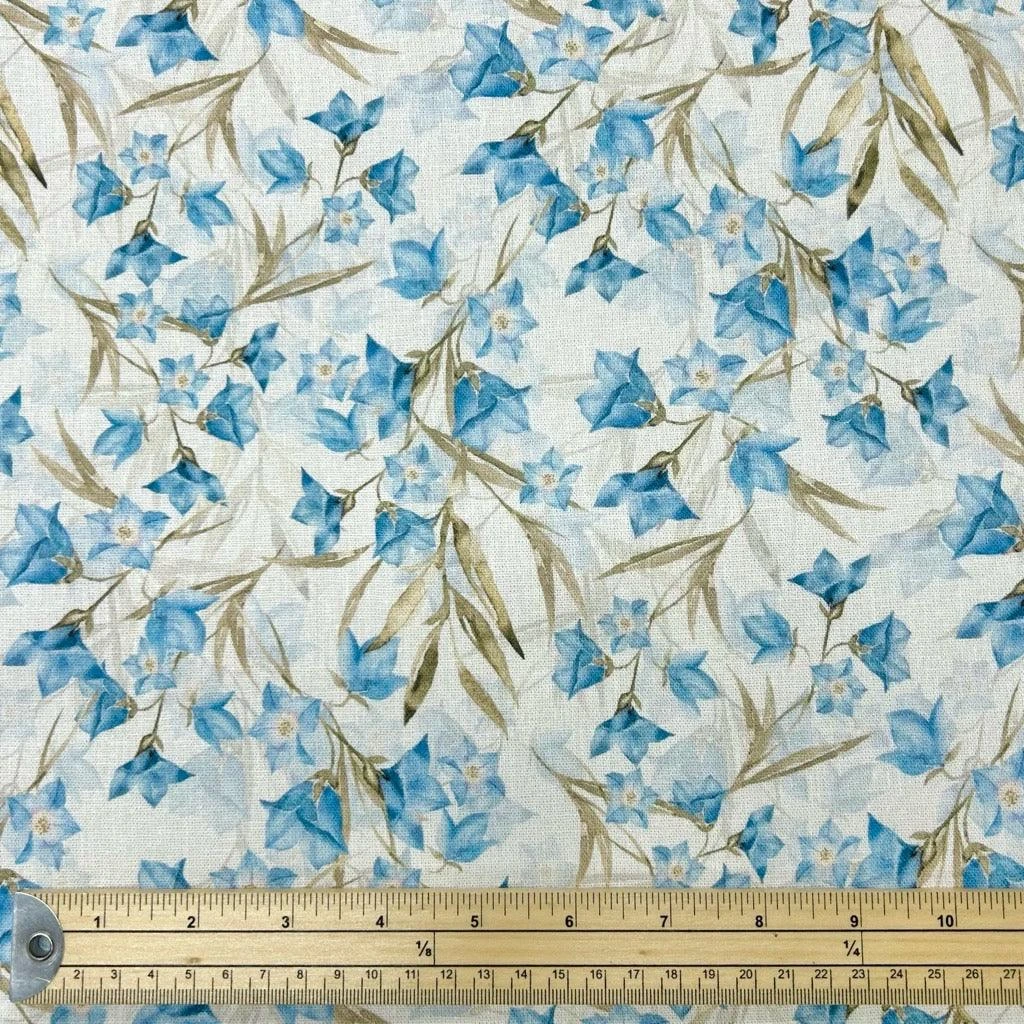 All Over Blooms Linen Viscose Fabric 2 All Over Blooms Linen Viscose Fabric - Image 2