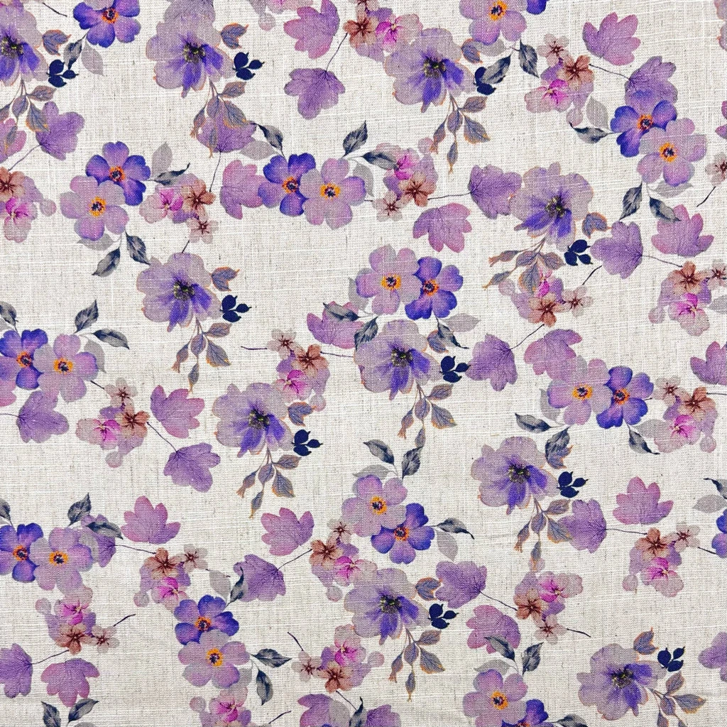 Lilac Blossom Linen Viscose Fabric 5 Lilac Blossom Linen Viscose Fabric - Image 5