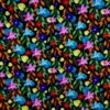 Midnight Gardens Viscose Satin Fabric