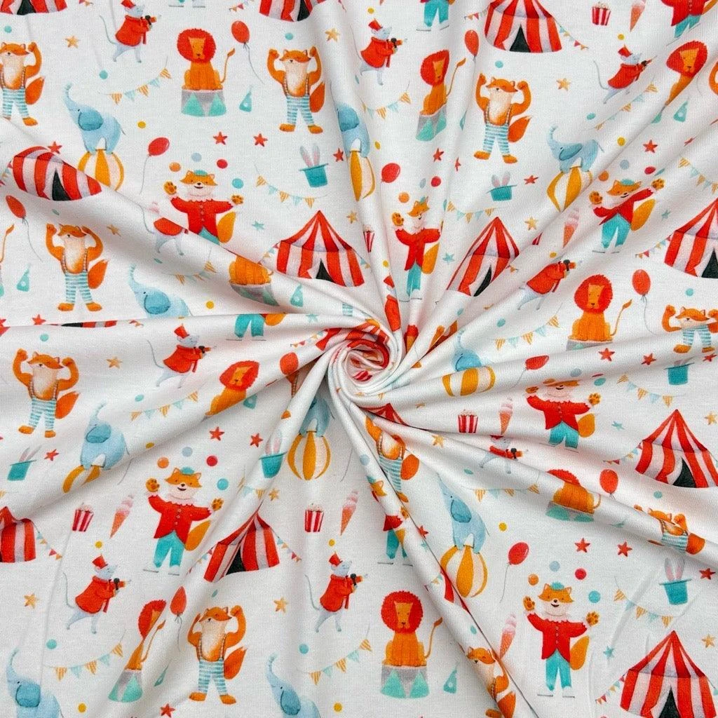 Circus Time Organic Cotton Jersey Fabric - Little Johnny 3 Circus Time Organic Cotton Jersey Fabric - Little Johnny - Image 3