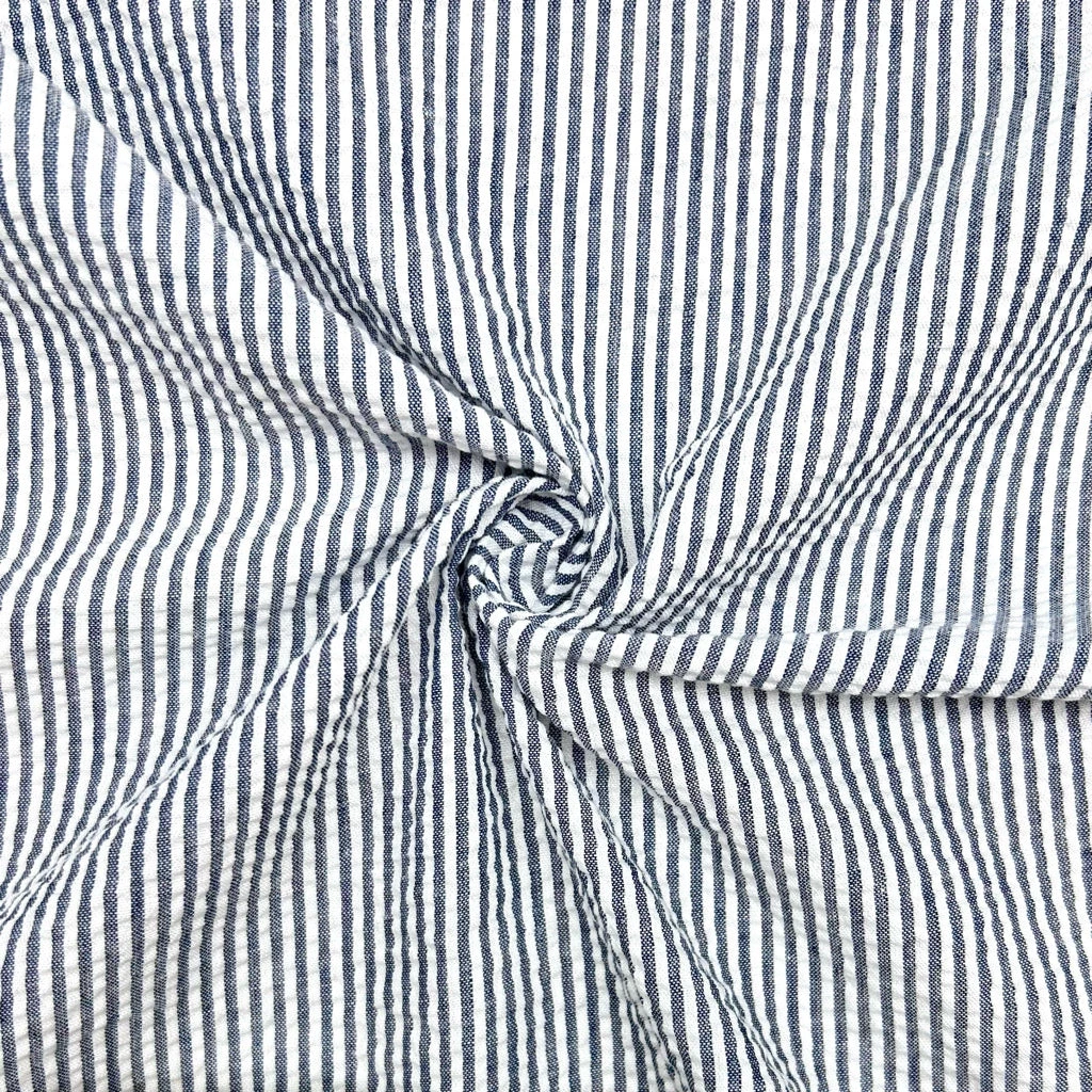 Small Stripes Seersucker Fabric 16 Small Stripes Seersucker Fabric - Image 16