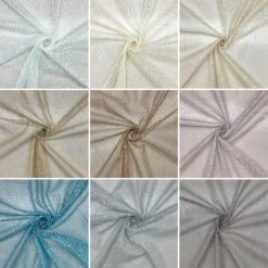 Soft Net Embroidery Curtain Voile Fabric