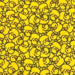 Yellow Ducks Anti Pill Polar Fleece Fabric