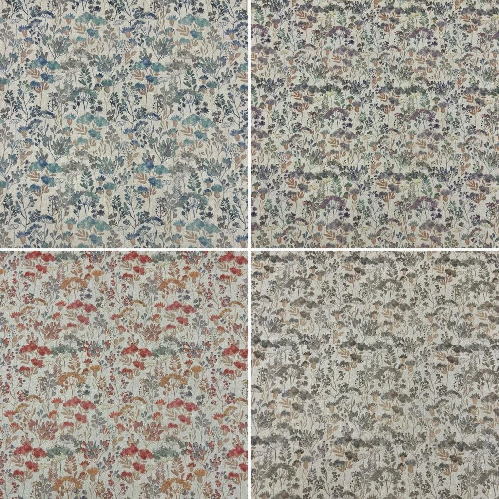 Vintage Gardens Digital Linen Look Polycotton Fabric 1 Vintage Gardens Digital Linen Look Polycotton Fabric