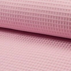 100% Cotton Waffle Fabric -Ernst Fabric Store Cotton Waffle Fabric Light Pink