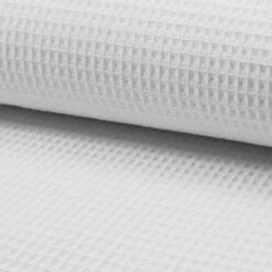 100% Cotton Waffle Fabric -Ernst Fabric Store Cotton Waffle Fabric White
