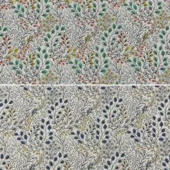 Trailing Flowers Digital Linen Look Polycotton Fabric
