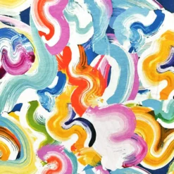 Painted Motion Viscose Jersey Fabric