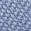 Spring Flowers Chambray Denim Fabric