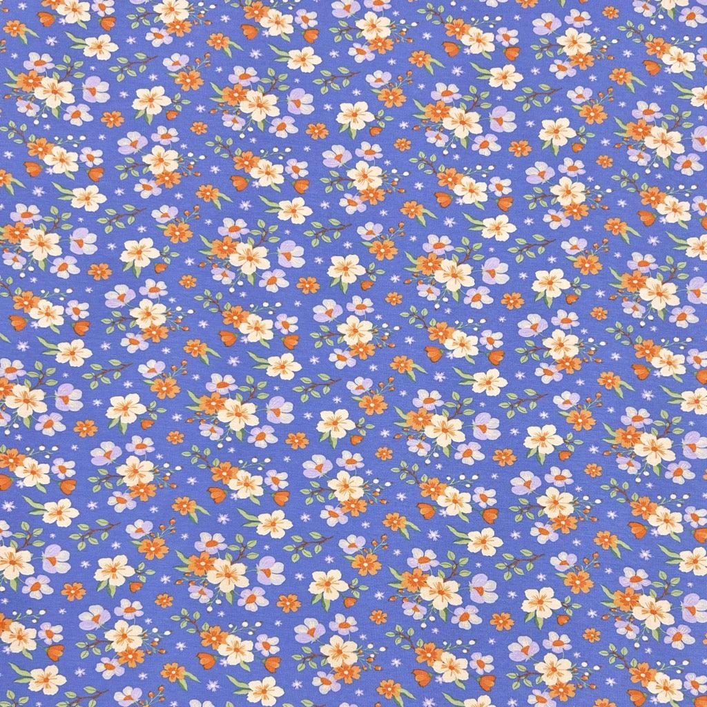 Simple Flower Bunches Organic Cotton Jersey Fabric 7 Simple Flower Bunches Organic Cotton Jersey Fabric - Image 7