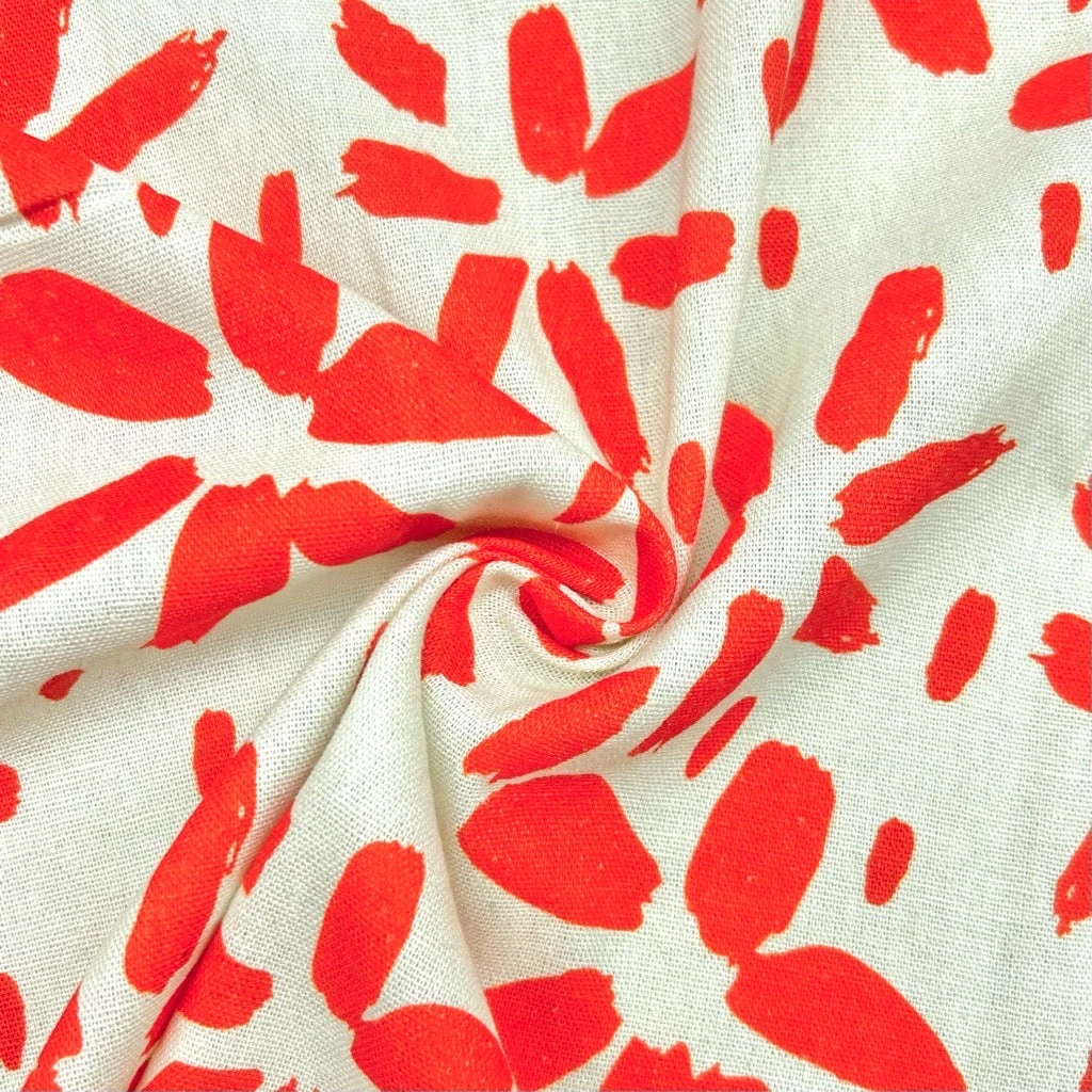 Paint Strokes Viscose Linen Fabric 6 Paint Strokes Viscose Linen Fabric - Image 6