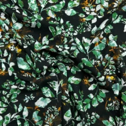 All Over Leaves Viscose Twill Fabric -Ernst Fabric Store D77DAC36 1FF4 4E87 A453 B22850B5D48D