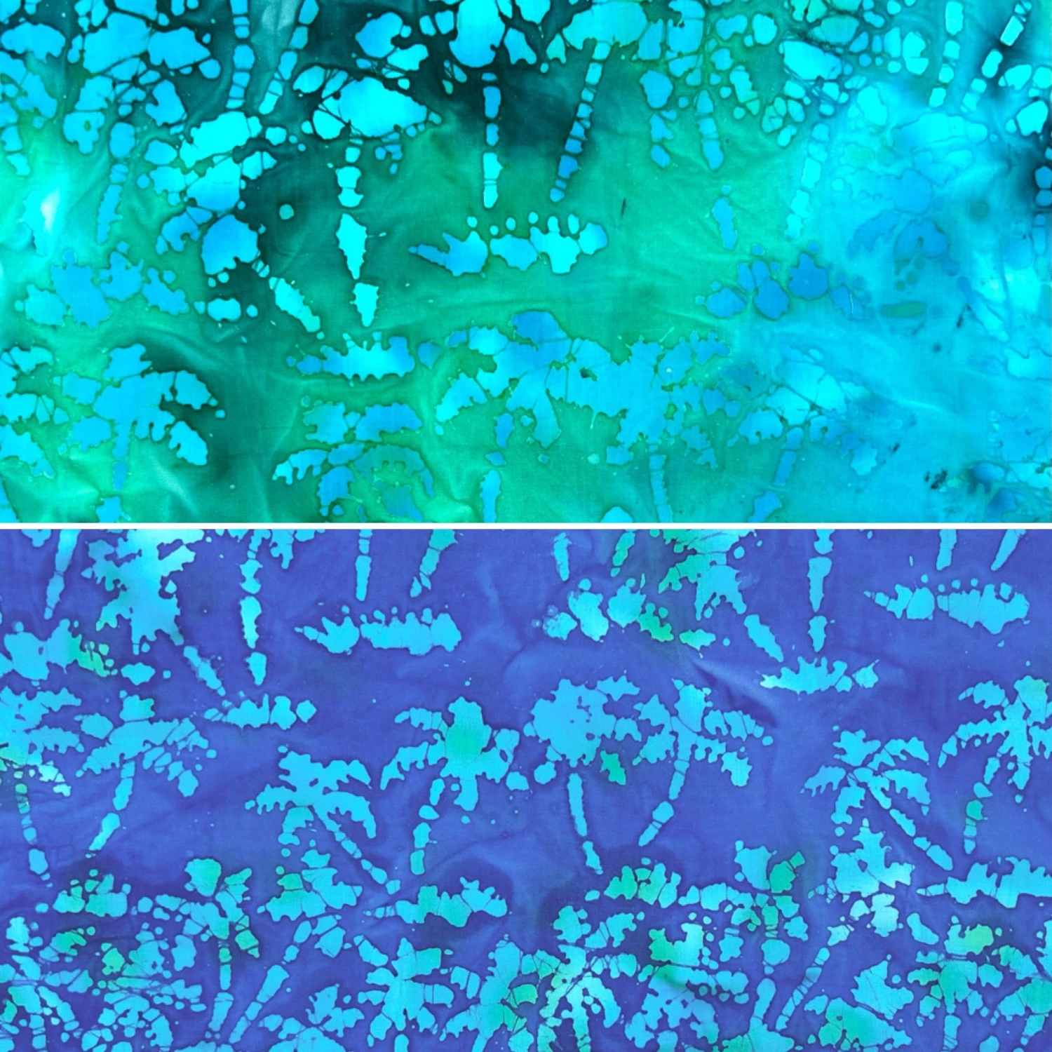 Palm Shadows Cotton Batik Fabric 1 Palm Shadows Cotton Batik Fabric