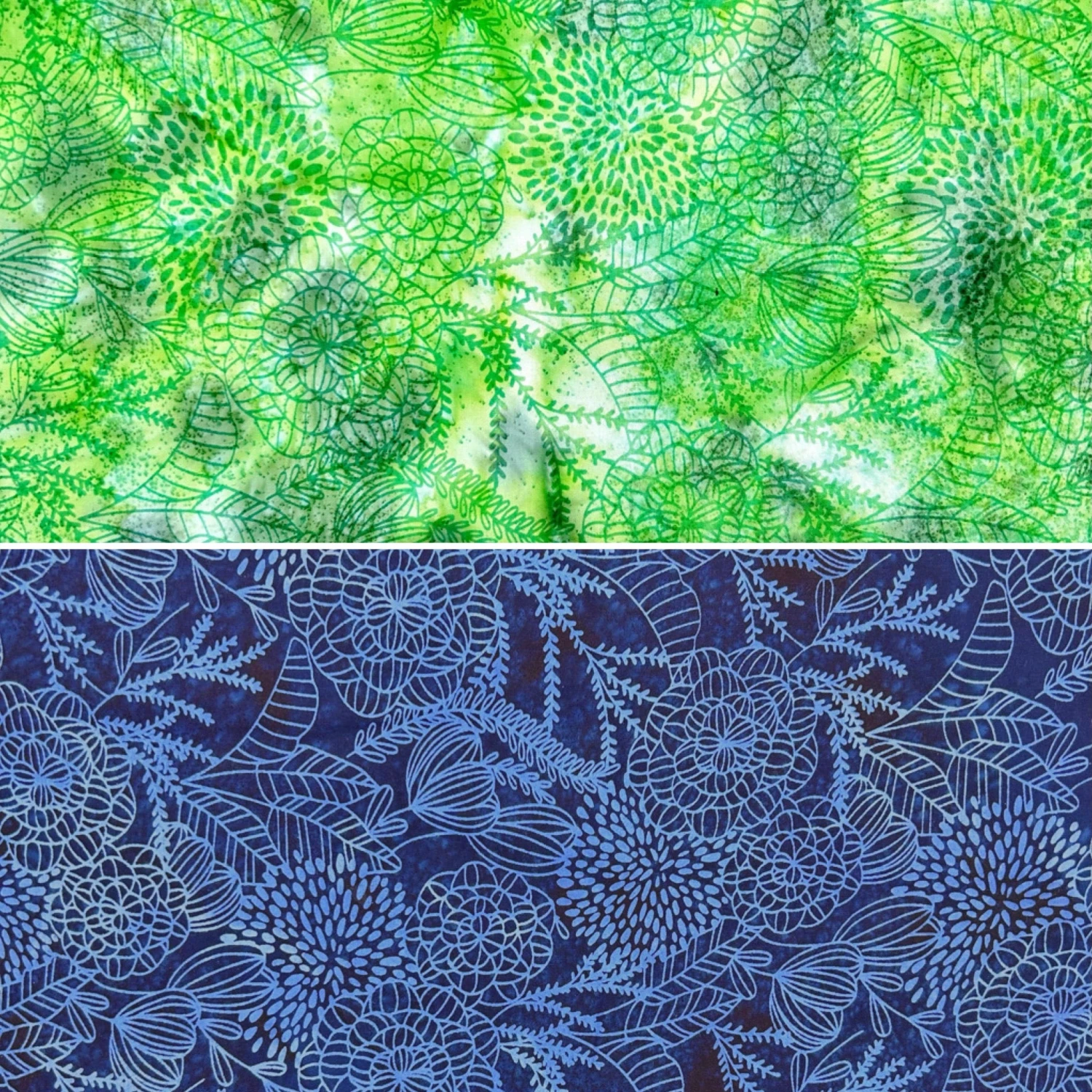 Spring Sprout Cotton Batik Fabric 1 Spring Sprout Cotton Batik Fabric